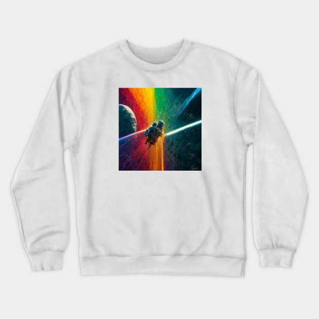 Multi Rainbow Crewneck Sweatshirt by benheineart